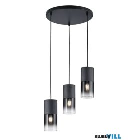   TRIO 310630332 ROBIN függeszték excl.3xE27 ↕150cm Ø37cm matt fekete