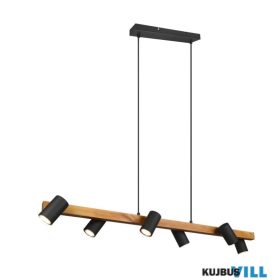   TRIO 312490632 MARLEY függeszték excl.6xGU10 ↕150cm ↔115cm ↗ 20cm matt fekete