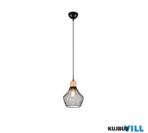 TR R31281032 VALERIA függeszték excl.1xE27 ↕150cm Ø18cm matt fekete