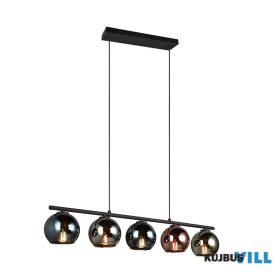   TRIO R31305017 SHELDON függeszték excl.5xE14 ↔83cm ↗13cm ↕150cm ∅5x13cm multicolor