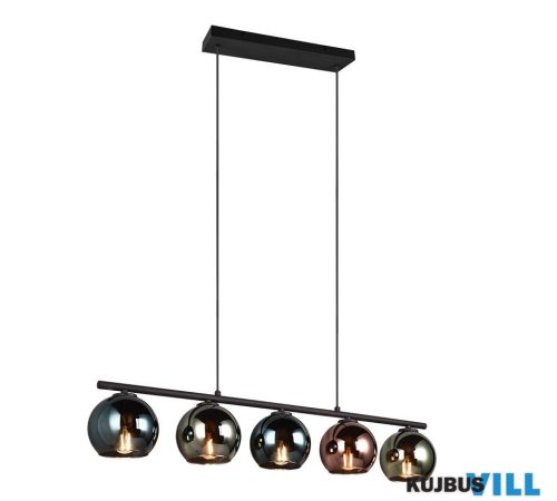 TR R31305017 SHELDON függeszték excl.5xE14 ↔83cm ↗13cm ↕150cm ∅5x13cm multicolor
