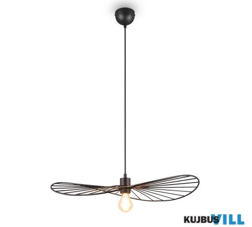TR R31451032 CHAPEAU függeszték excl.1xE27 ↕10,5cm, max.150cm ∅60cm matt fekete