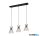 TR R31533080 ROD függeszték excl.3xE27 ↔74cm ↗20cm ↕150cm ∅20cm fekete-arany
