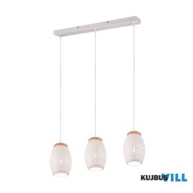  TRIO R31573031 BIDAR függeszték excl.3xE27 ↔65cm ↗15cm ↕21,5cm, max.150cm ∅15cm matt fehér
