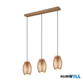   TRIO R31573065 BIDAR függeszték excl.3xE27 ↕21,5 - 150cm ↔65cm ↗ 15cm Ø15cm cappuccino