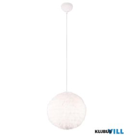   TRIO R31581001 FURRY függeszték E27/10W ↕150cm Ø35cm fehér