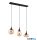TRIO 317000313 LUMINA függeszték 3xE14/40W ↕150cm ↔68,8cm ↗19,5cm borostyán