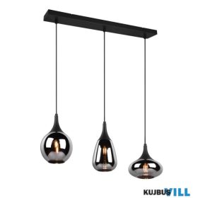   TRIO 317000332 LUMINA függeszték excl.3xE14 ↕150cm ↔60cm ↗ 6,5cm Ø19,5cm matt fekete