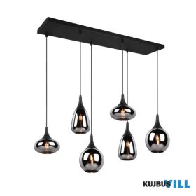   TRIO 317000632 LUMINA függeszték excl.6xE14 ↕150cm ↔85cm ↗ 20cm Ø19,5cm matt fekete