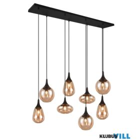   TRIO 317000813 LUMINA függeszték 8xE14/40W ↕150cm ↔121cm ↗34,5cm borostyán