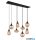 TRIO 317000813 LUMINA függeszték 8xE14/40W ↕150cm ↔121cm ↗34,5cm borostyán