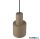 TRIO 319400141 AGUDO függeszték excl.1xE27 ↕150cm Ø12cm szürkésbarna