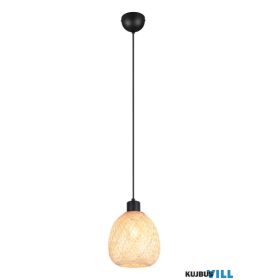   TRIO R31941036 AMELIE függeszték excl.1xE27/10W ↕150cm Ø18cm bambusz