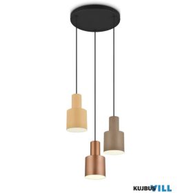   TRIO 319430317 AGUDO függeszték excl.3xE27 ↕150cm ↔30cm ∅12cm multicolor
