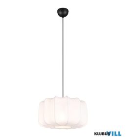   TRIO R31971901 MADELINE függeszték excl.1xE27/10W ↕150cm Ø40cm fekete/fehér