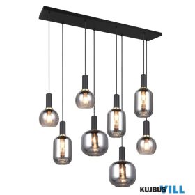   TRIO 319800832 DIVA függeszték excl.8xE27 ↕150cm ↔115cm ↗20cm matt fekete