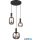 TRIO 319830332 DIVA függeszték excl.3xE27 ↕150cm Ø30cm matt fekete