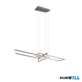   TRIO 320310307 SALINAS függeszték incl.1x34W LED/4200Lm/3000K ↕150cm ↔110cm ↗ 40cm matt nikkel