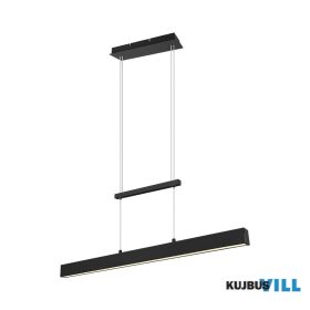   TRIO R32043132 PAROS függeszték incl.1x22W LED/2500Lm/3000K & incl.2x5,5W LED/600Lm/3000K ↕150cm ↔90cm ↗ 11cm matt fekete