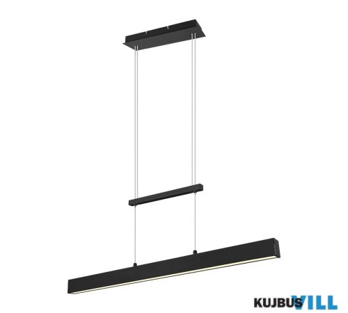 TR R32043132 PAROS függeszték incl.1x22W LED/2500Lm/3000K > incl.2x5,5W LED/600Lm/3000K ↕150cm ↔90cm ↗ 11cm matt fekete