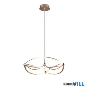   TRIO 321210108 CHARIVARI függeszték incl.1x42W LED/5600Lm/3000K ↕150cm Ø62cm matt réz