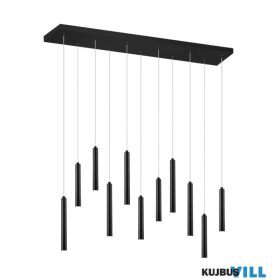   TRIO 321611132 TUBULAR függeszték incl.11x2,8W LED/350Lm/3000K ↕150cm ↔115cm ↗ 15cm matt fekete