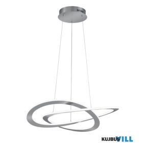   TRIO 321710107 OAKLAND függeszték incl.1x52W LED/6200Lm/3000K ↕150cm Ø71cm matt nikkel
