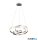 TRIO 326210107 NURIA függeszték incl.1x60W LED/7200Lm/2300+3000+4000K ↕150cm Ø60cm matt nikkel