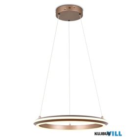   TRIO 331010165 AMADOR függeszték incl.1x34W LED/4000lm/2300+3000+4000K ↕150cm Ø45cm kávébarna