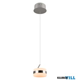   TRIO 331410107 DIOS függeszték incl.1x8W LED/800lm/2300+3000+4000K ↕65-150cm Ø15,5cm matt nikkel