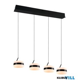   TRIO 331410432 DIOS függeszték incl.4x8W LED/800lm/2300+3000+4000K ↕65-150cm ↔85cm Ø15,5cm matt fekete