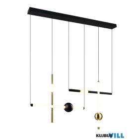   TRIO 331510680 MELITA függeszték incl.1x20W LED/2400lm/2300+3000+4000K ↕150cm ↔110cm ↗20cm fekete-arany