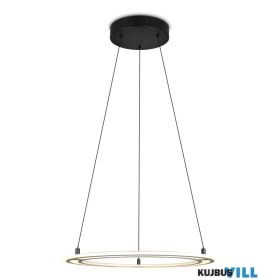   TRIO 332910132 CROMER függeszték incl.38W LED/4400lm/2700-6500K ↕60-180cm Ø72,5cm matt fekete