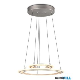   TRIO 332910207 CROMER függeszték incl.53W LED/6200lm/2700-6500K ↕60-180cm Ø72,5cm matt nikkel