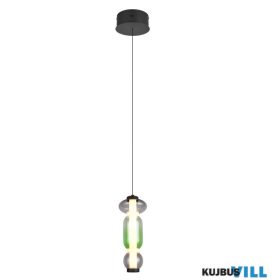   TRIO 334310117 MINERVA függeszték excl.1xLED ↕58-200cm Ø15,5cm színes