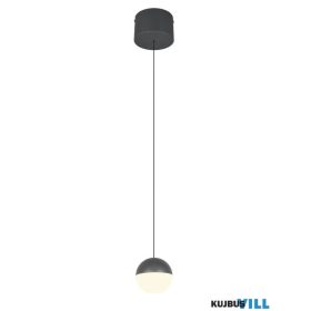   TRIO R33551142 SENTA függeszték 5W LED/800lm 3000K ↕150cm Ø12cm antracit