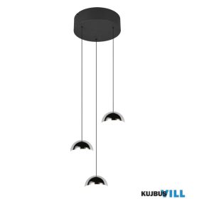   TRIO R33553306 SENTA függeszték 3x5W LED/3x800lm 4000K ↕150cm Ø25cm króm