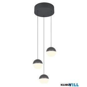   TRIO R33553342 SENTA függeszték 3x5W LED/3x800lm 3000K ↕150cm Ø25cm antracit