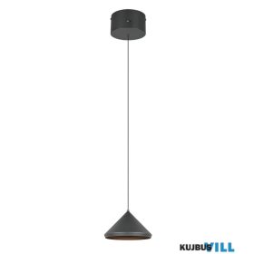   TRIO 336210132 LAGUNA függeszték incl.1x5W LED/500lm/2300+3000+4000K ↕200cm Ø18cm matt fekete