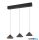 TRIO 336210332 LAGUNA függeszték incl.3x5W LED/500lm/2300+3000+4000K ↕200cm ↔70cm ↗18cm matt fekete