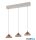 TRIO 336210365 LAGUNA függeszték incl.3x5W LED/500lm/2300+3000+4000K ↕200cm ↔70cm ↗18cm kávébarna