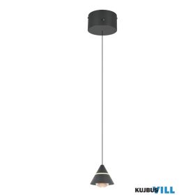   TRIO 337010132 ROMEO függeszték incl.1x7W LED/700lm/2300+3000+4000K ↕200cm Ø10cm matt fekete