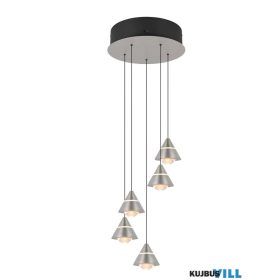   TRIO 337030507 ROMEO függeszték incl.5x7W LED/700lm/2300+3000+4000K ↕200cm Ø28cm matt nikkel