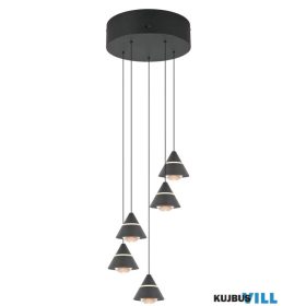   TRIO 337030532 ROMEO függeszték incl.5x7W LED/700lm/2300+3000+4000K ↕200cm Ø28cm matt fekete