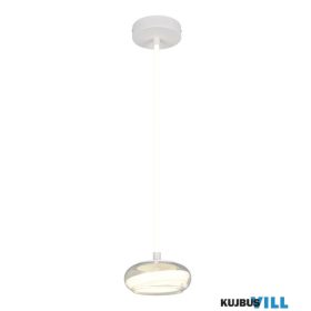   TRIO 337810131 TARSIA függeszték 13W LED/1700lm 4000K ↕150cm Ø21,5cm matt fehér