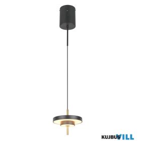   TRIO 340210180 KEATON függeszték incl.1x10W LED/1200lm/2300+3000+4000K ↕150cm Ø20cm fekete-arany