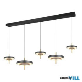   TRIO 340210580 KEATON függeszték incl.1x50W LED/5900lm/2300+3000+4000K ↕150cm ↔140cm ↗30cm Ø30cm fekete-arany