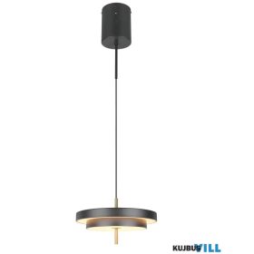   TRIO 340219180 KEATON függeszték incl.1x34,5W LED/4000lm/2300+3000+4000K ↕150cm Ø40cm fekete-arany