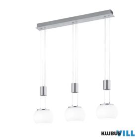   TRIO 342010307 MADISON függeszték incl.3x8W LED/900Lm/3000K ↕150cm ↔87cm Ø16cm matt nikkel