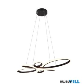   TRIO 345619132 FLY függeszték 32W SMD LED/3900lm/3000K ↔83cm ↗45,5cm matt fekete